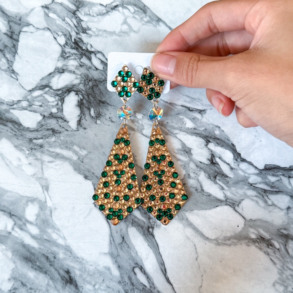 Rhinestone earrings